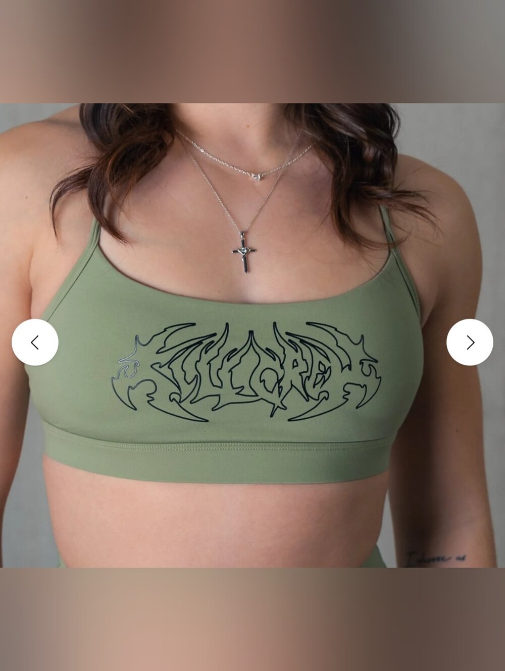 Kill Crew CLASSIC SPORTS BRA TRIBAL Green Women's Size XS